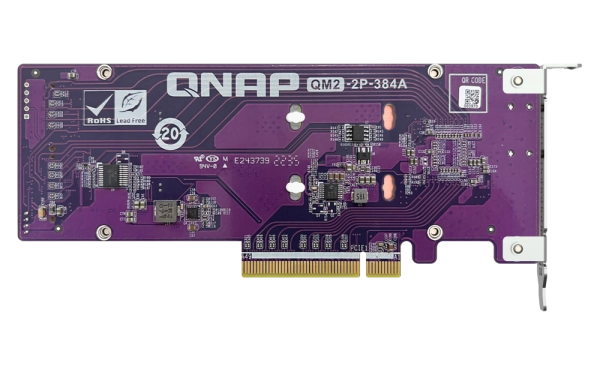 کارت مبدل nvme کیونپ مدل qm2-2p-384a 2