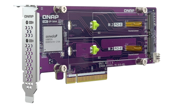 کارت مبدل nvme کیونپ مدل qm2-2p-384a 3
