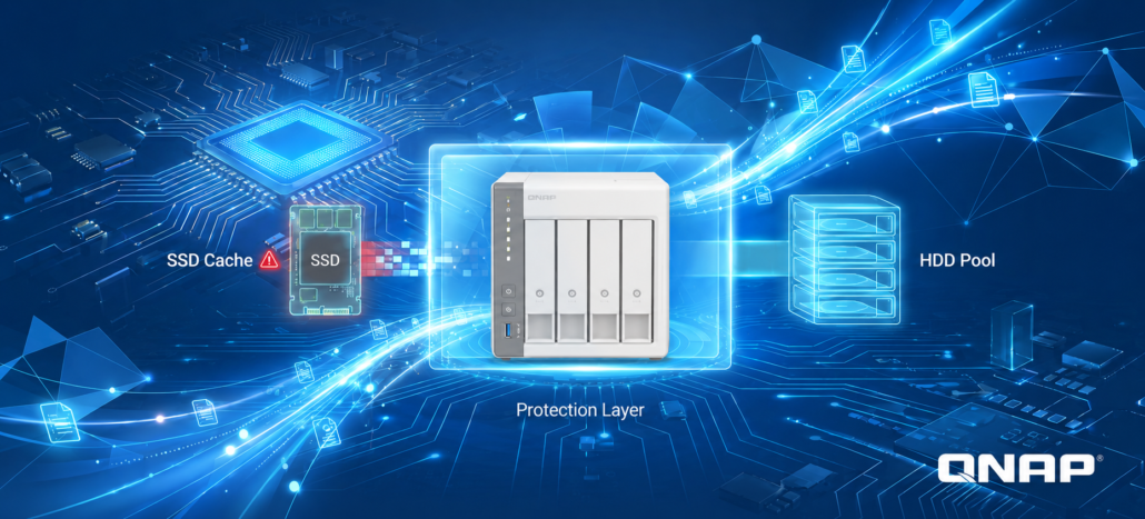 ساختار SSD Cache - Read Only کیونپ QNAP: در صورت قطع اتصال غیرمنتظره چه باید کرد؟ راهنمای حفاظت و بازیابی اطلاعات QTS 1 %داده های امن پارسه ریما نمایندگی رسمی کیونپ در ایران%